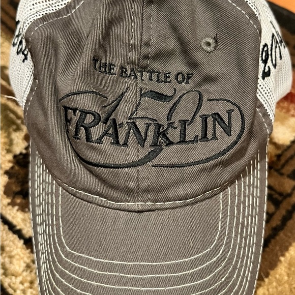 The Battle of Franklin marked on one side of the hat 1864, other side 2014. - Picture 2 of 8